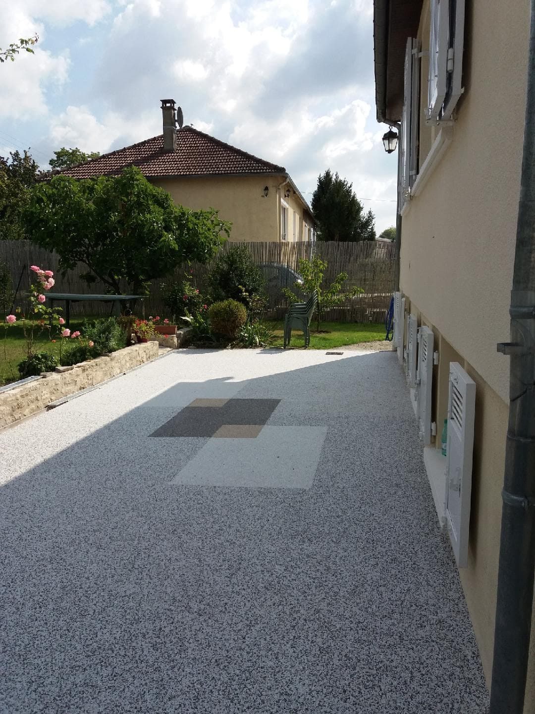 Réalisation moquette de pierre