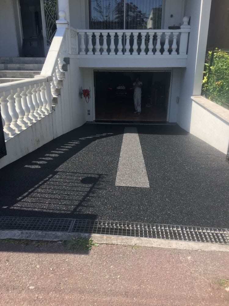 Parking époxy gris foncé